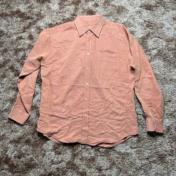 Bugatchi Uono Men's Shirt Size Large Button Down Orange - Picture 1 of 10